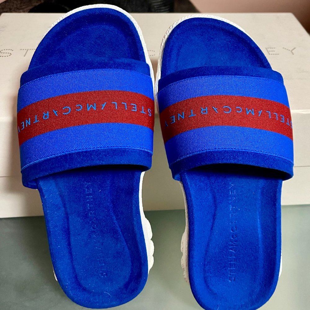 Stella McCartney Striped Sandals Slides Size 35.5